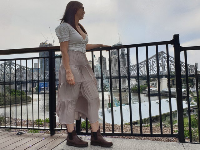 Styling Boots with Midi Skirts in Amsterdam