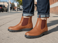 BRISBANE cognac sheepskin
